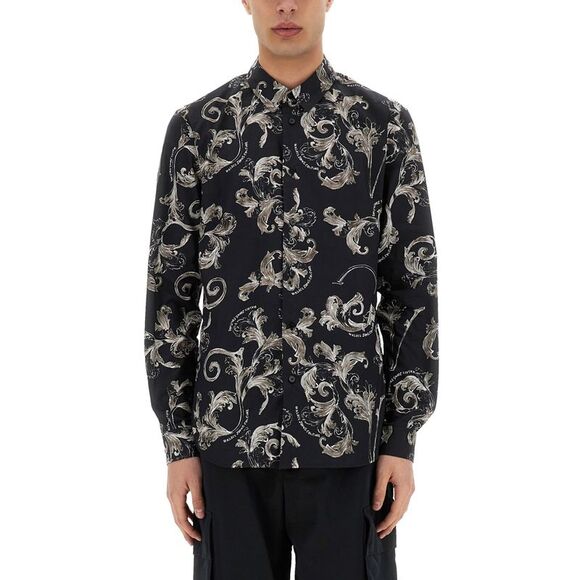 Versace Jeans Couture Men Baroque Outline Print Shirt
